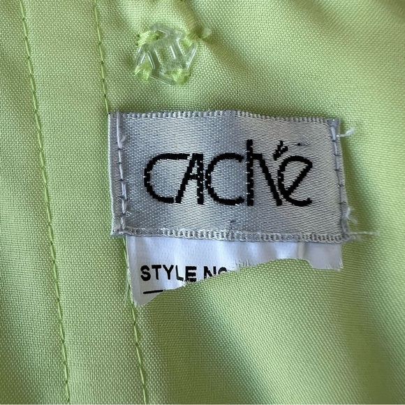 Y2K Cache Fairy Strapless Prom Dress Green Embellished Sequin Ruffles Whimsy XS - Picture 14 of 16